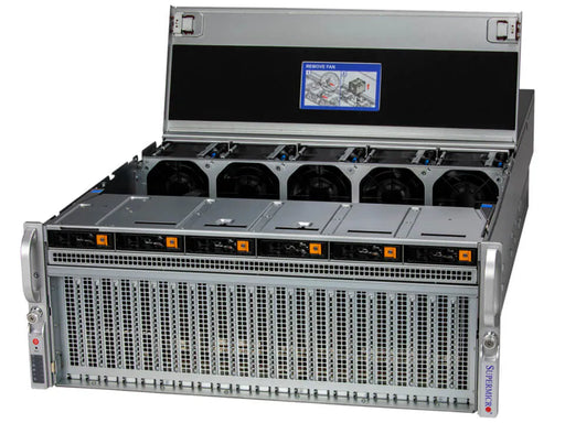 SYS-421GU-TNXR Supermicro GPU SuperServer, 2 x Intel Xeon Gold 6538Y+, 16 x 64GB RAM, 2 x 7.68TB NVMe SSD, 2 x 960GB SATA SSD, 1 x NVIDIA 4-WAY H200 141GB HGX Baseboard - NEW