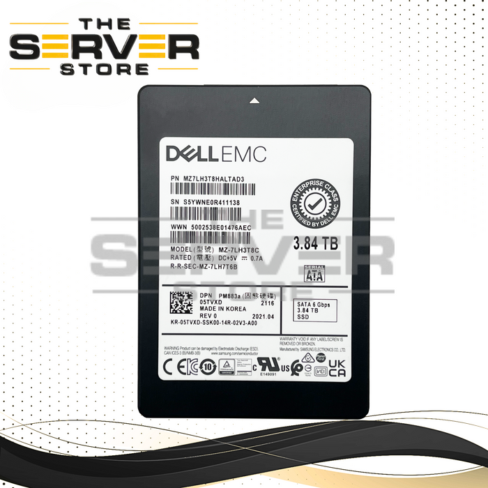 Samsung 3.84TB SATA 6G RI SFF 2.5" SSD PM883a MZ-7LH3T8C MZ7LH3T8HALTAD3