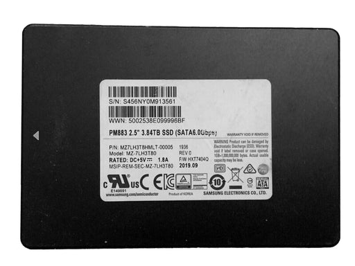 Samsung MZ7LH3T8HMLT-00005 PM883 3.84TB Sata 6Gbps 2.5inch Ssd | USED