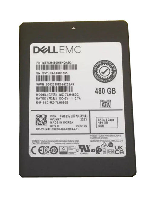 Samsung MZ7LH480HBHQAD3 480GB 2.5inch Sata 6Gbps Internal Ssd | USED