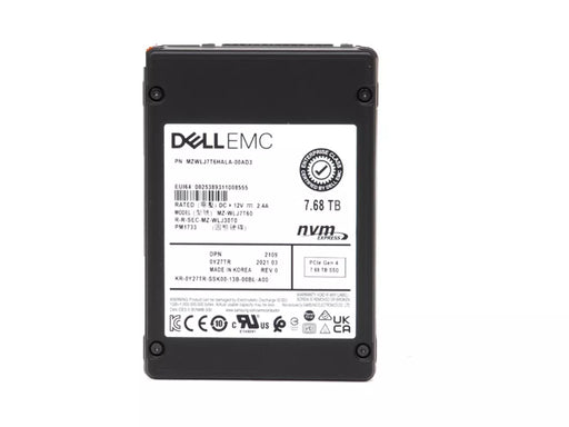 Samsung PM1733 MZWLJ7T6HALA-00AD3 SSD 7.68 TB PCIe 4.0 x4 (NVMe) DELL OEM | USED