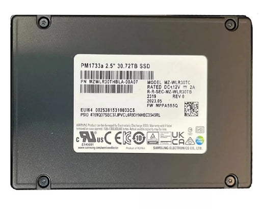 Samsung PM1733A MZ-WLR30TC SSD 30.72 TB PCI Express 4.0 x8 (NVMe) Brand New | USED