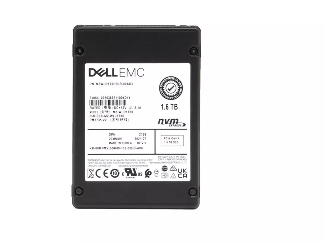 Samsung PM1735 MZWLR1T6HBJR-00AD3 Mixed Use SSD 1.6 TB PCIe 4.0 x8 (NVMe) DELL OEM | USED