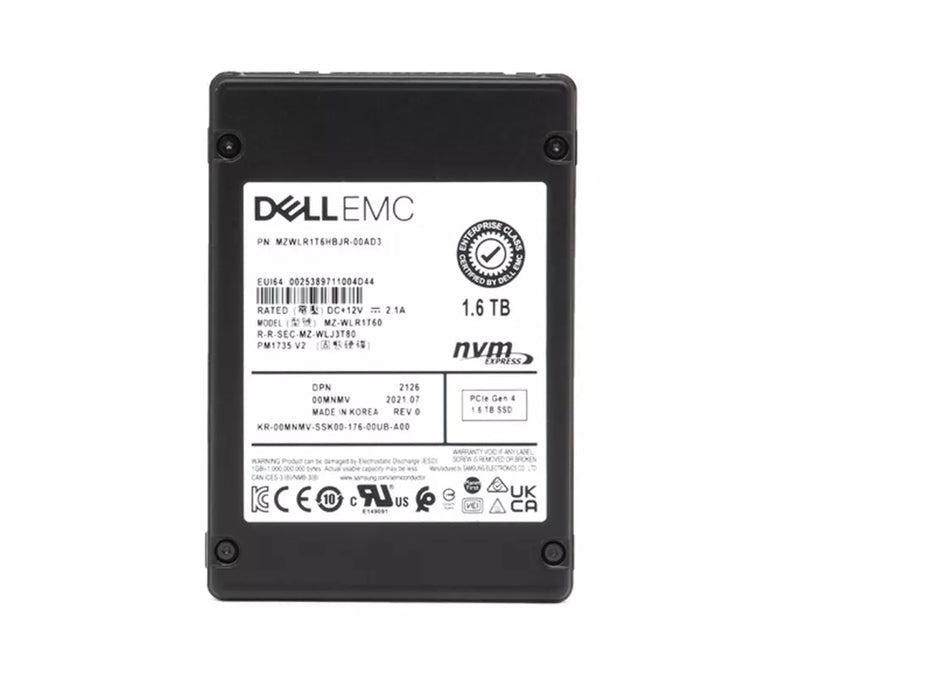Samsung PM1735 MZWLR1T6HBJR-00AD3 Mixed Use SSD 1.6 TB PCIe 4.0 x8 (NVMe) DELL OEM | USED