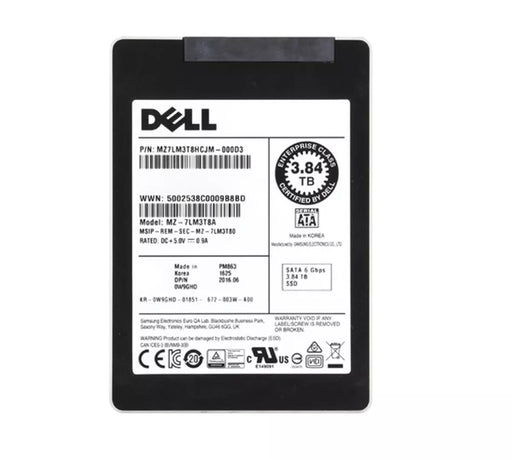 Samsung PM863 MZ7LM3T8HCJM-000D3 Read Intensive SSD 3.84 TB SATA 6Gb/s DELL OEM | USED