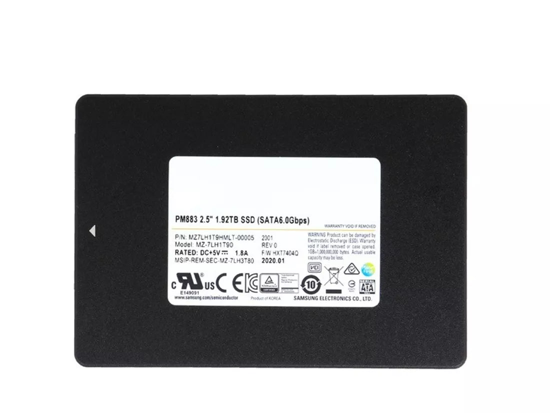 Samsung PM883 MZ7LH1T9HMLT - SSD - 1.92 TB - SATA 6Gb/s | USED