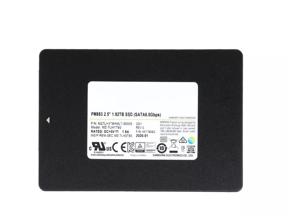 Samsung PM883 MZ7LH1T9HMLT - SSD - 1.92 TB - SATA 6Gb/s | USED