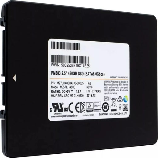 Samsung PM883 MZ7LH480HAHQ SSD 480 GB SATA 6Gb/s Brand New | USED