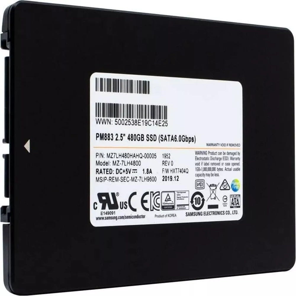Samsung PM883 MZ7LH480HAHQ SSD 480 GB SATA 6Gb/s Brand New | USED
