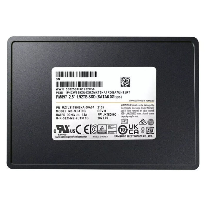 Samsung PM897 MZ-7L31T9B SSD 1.92 TB SATA 6Gb/s Brand New | USED
