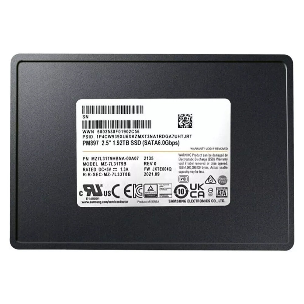 Samsung PM897 MZ-7L31T9B SSD 1.92 TB SATA 6Gb/s Brand New | USED