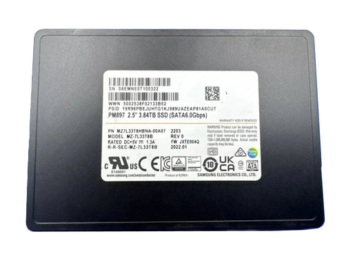 Samsung PM897 MZ7L33T8HBNA SSD 3.84 TB SATA 6Gb/s Brand New | USED