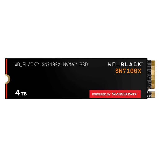 Sandisk WD Black SN7100X 4TB PCIe Gen4 x4 NVMe M.2 2280 Internal SSD - WDBELH0040BBK