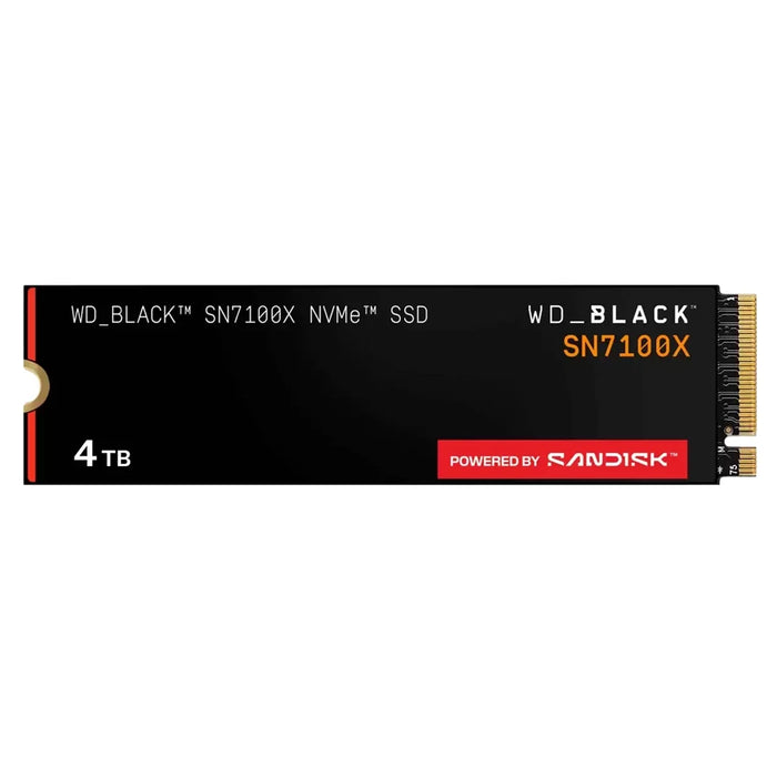 Sandisk WD Black SN7100X 4TB PCIe Gen4 x4 NVMe M.2 2280 Internal SSD - WDBELH0040BBK