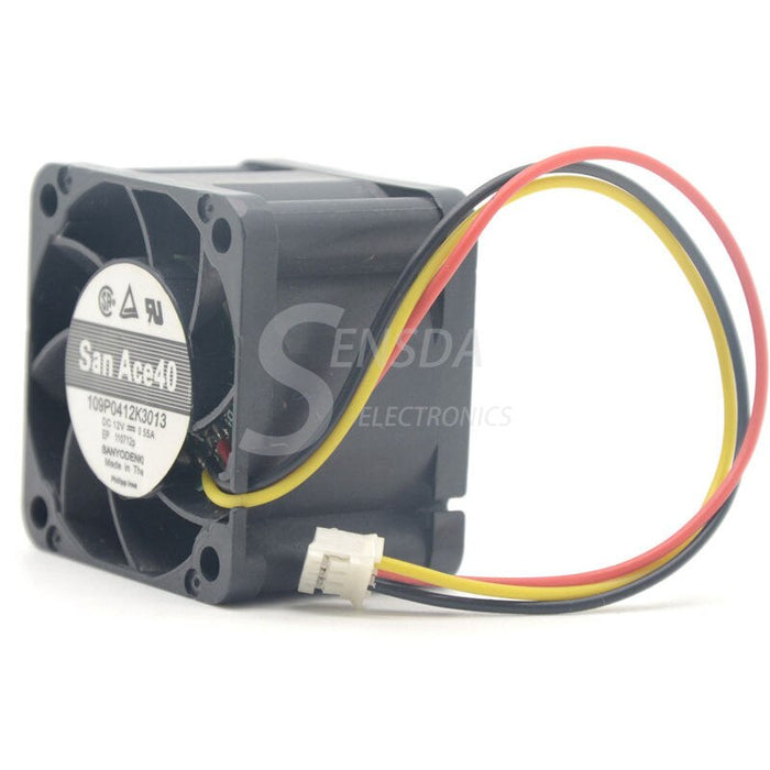Sanyo Denki 109P0412K3013 40x40x28mm 12V DC 0.55A Axial Cooling Fan