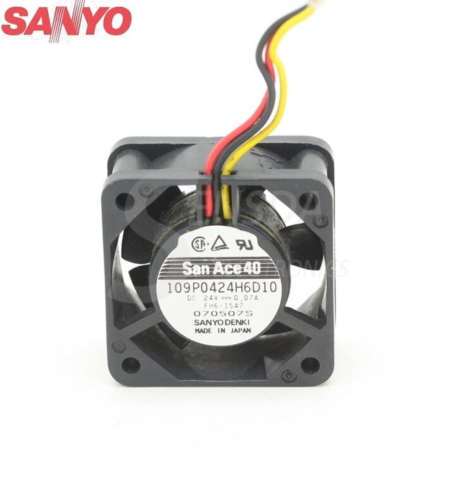 Sanyo Denki 109P0424H6D10 40x40x20mm 24V DC 0.07A Axial Cooling Fan