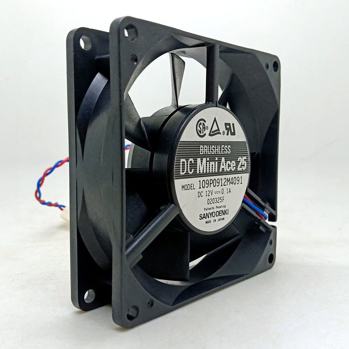 Sanyo Denki 109P0912M4091 92x92x25mm 12V DC Axial Cooling Fan