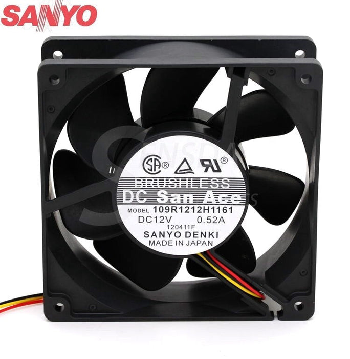 Sanyo Denki 109R1212H1161 120x120x38mm 12V DC 0.52A Axial Cooling Fan
