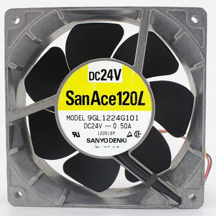 Sanyo Denki 9GL1224G101 120x120x38mm 24V DC 0.5A Axial Cooling Fan