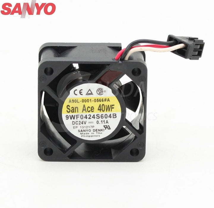 Sanyo Denki 9WF0424S604B 40x40x20mm 24V DC 0.11A Axial Cooling Fan