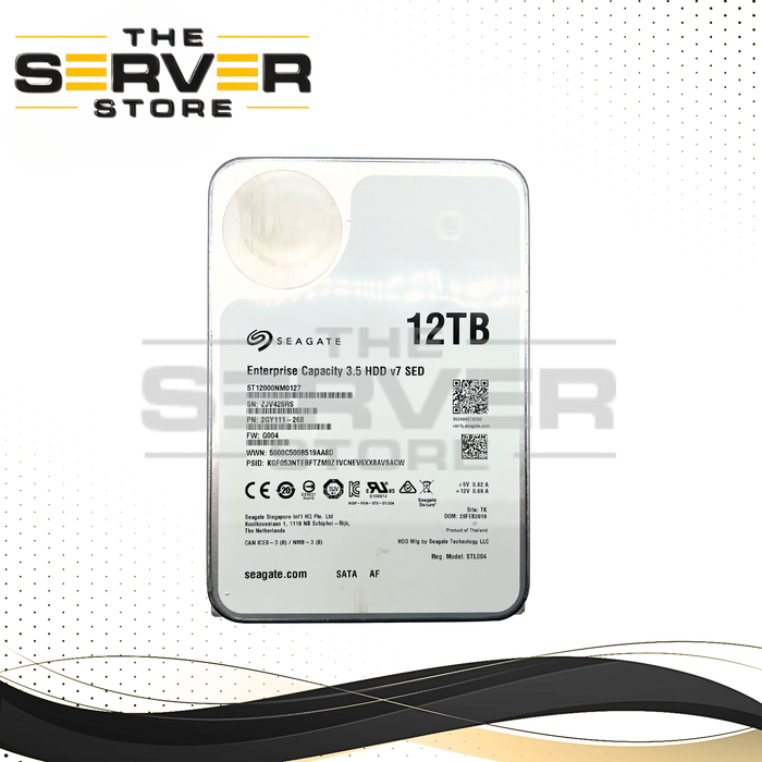 Seagate 12TB SATA 6G 7.2K RPM SED 3.5" HDD Enterprise Capacity v7 ST12000NM0127