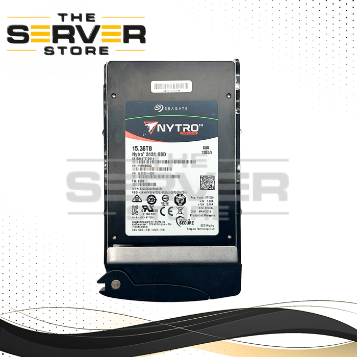 Seagate 15.36TB SAS 12Gbps RI SFF 2.5" SED SSD Nytro 3131 Series XS15360TE70014 for Supermicro Server with Tray