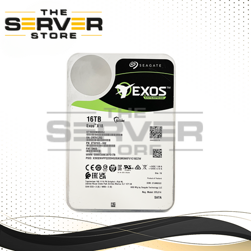 Seagate 16TB SATA 6G LFF 3.5" HDD Exos X18 2TW103-002 ST16000NM000J