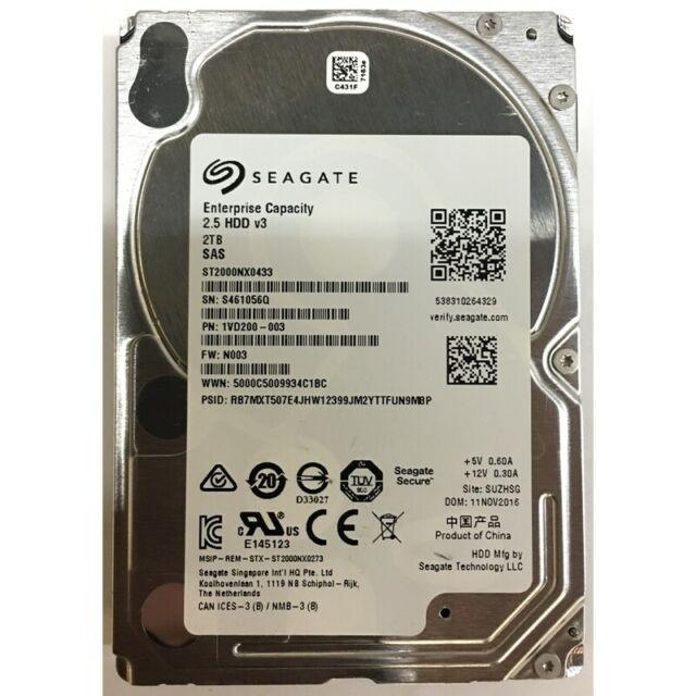 ST2000NX0433 — Seagate 2TB Enterprise 2.5 Internal Drive SAS 12Gb