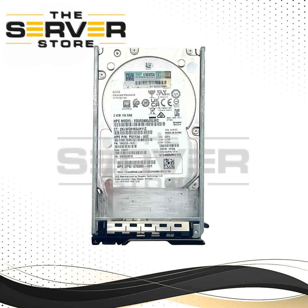Seagate 2.4TB SAS 12G 10K 2.5" HDD Exos 10E2400 Series for Dell PowerEdge Gen 14th 13th 12th 11th ST2400MM0159