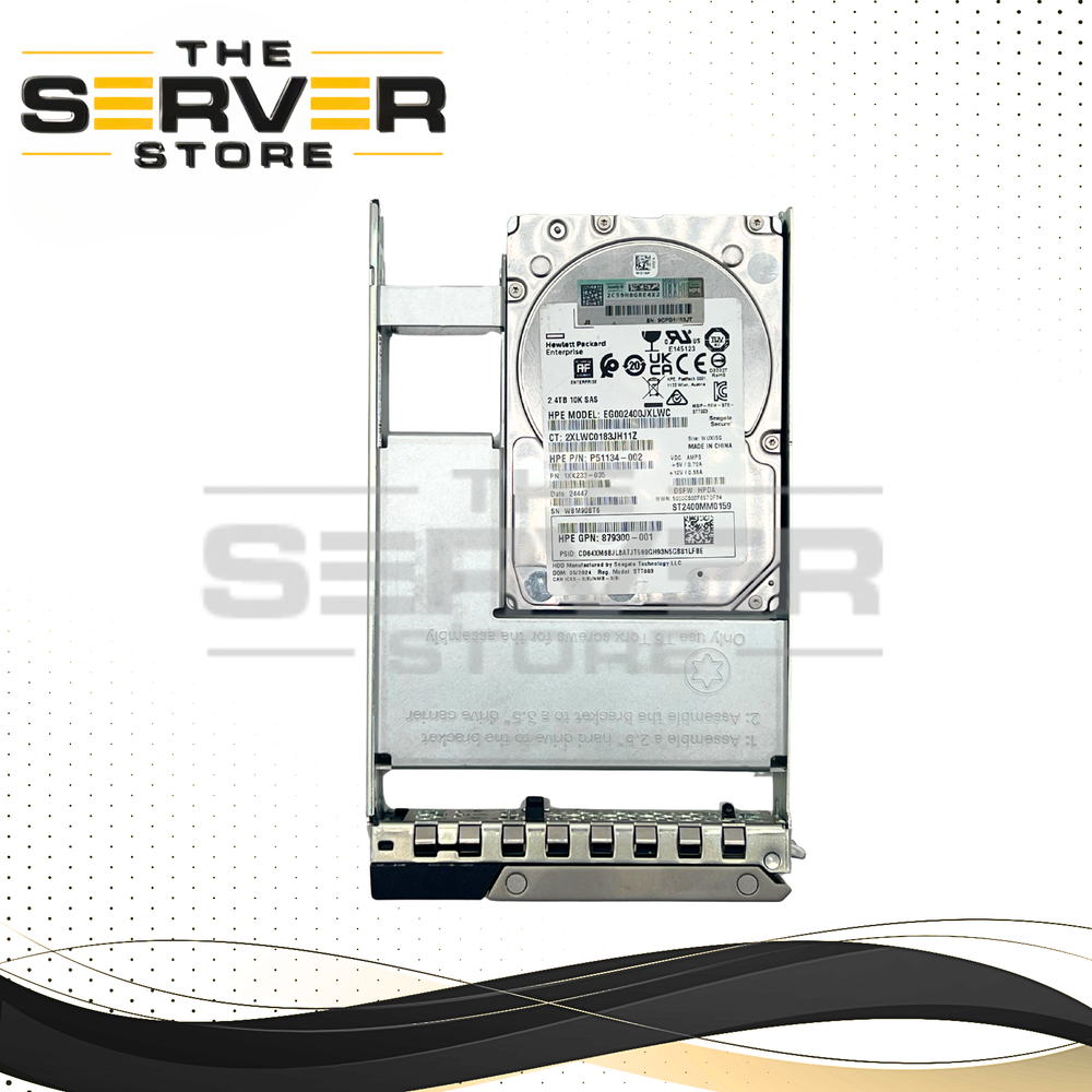Seagate 2.4TB SAS 12G 10K with LFF 3.5" tray 2.5" HDD Exos 10E2400 Series for Dell PowerEdge Server Gen 14th 15th 16th ST2400MM0159