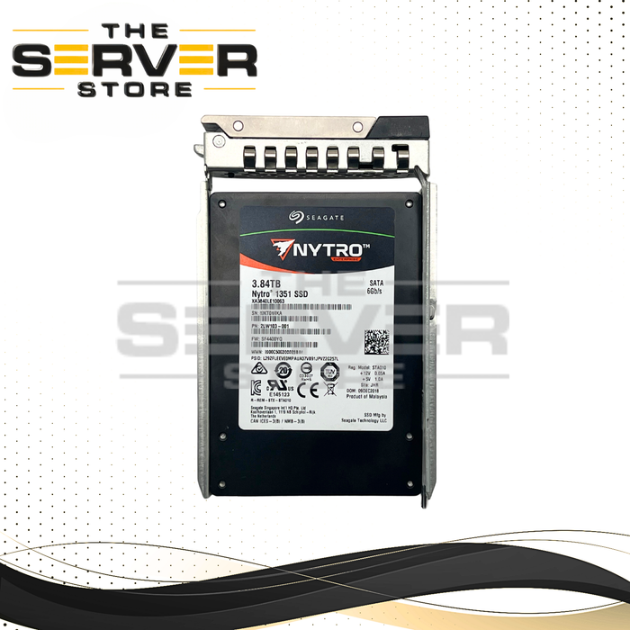 Seagate 3.84TB SATA 6G RI SFF 2.5" SED SSD Nytro 1351 Series XA3840LE10063 Dell PowerEdge Server Gen 16th 15th 14th