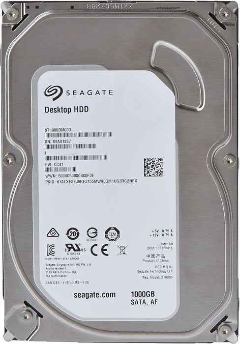 Seagate Barracuda ST1000DM003 1TB 7.2K SATA 6Gb/S 3.5Inch HDD | USED