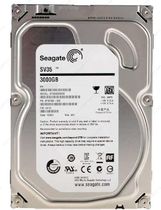 Seagate Barracuda SV35.5 ST3000VX000 3 TB Internal Hard Drive Seagate