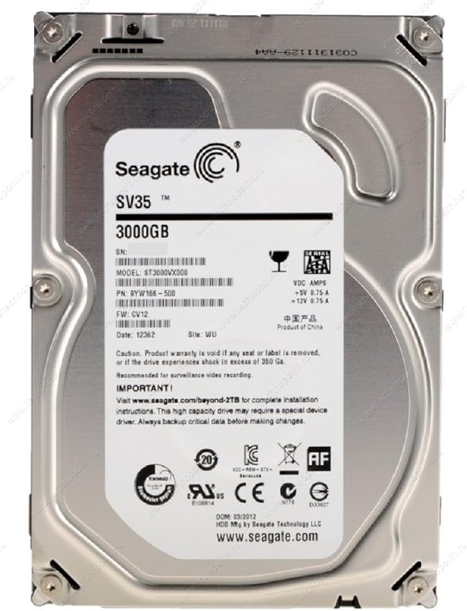 Seagate Barracuda SV35.5 ST3000VX000 3 TB Internal Hard Drive Seagate