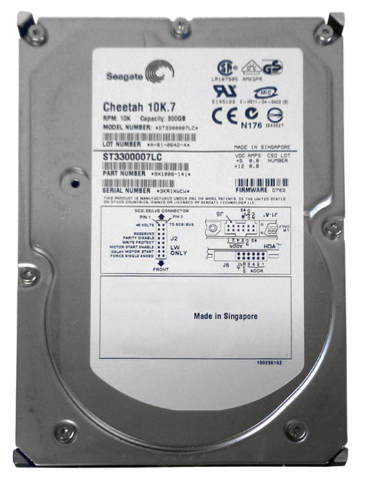 ST3300007LC — Seagate Cheetah 10K.7 300GB 10K U320 SCSI 3.5" Hard