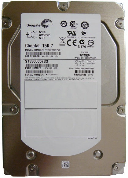 Seagate Cheetah 15K.7 ST3300657SS 300GB 15000RPM SAS 6Gb/s 3.5" HDD | USED