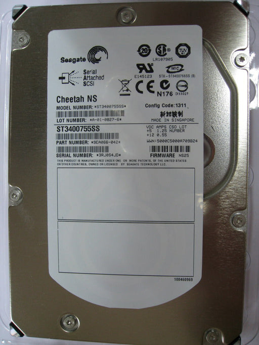 Seagate Cheetah NS ST3400755SS 400GB 10000RPM 16MB SAS 3Gb/s 3.5" HDD | USED
