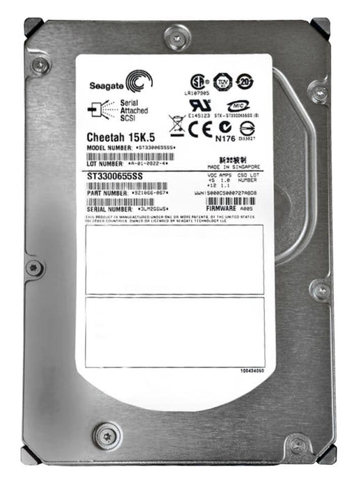 Seagate Cheetah ST3300655SS 300GB 15000RPM 16MB SAS 3Gb/s 3.5" HDD | USED