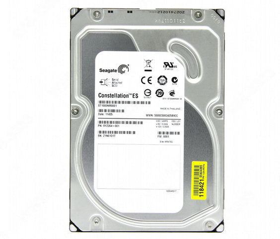 Seagate Constellation ES ST1000NM0001 1TB 7200RPM SAS 6Gb/s 3.5" HDD | USED
