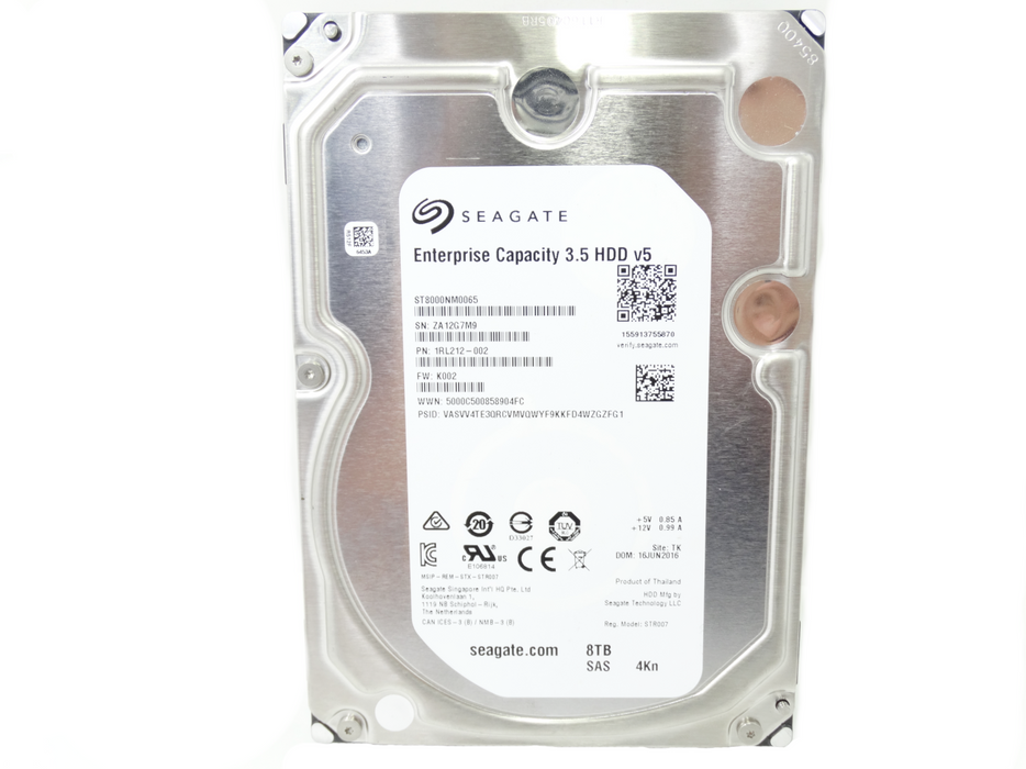 Seagate Enterprise 8TB 7200RPM 12GB/s SAS 3.5'' HDD Hard Drive (ST8000NM0065)