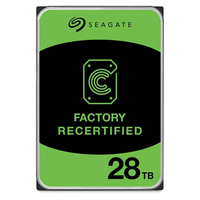 Seagate Exos ST28000NM001C 28TB 7200RPM SATA 6Gb/s 512e CMR 3.5in Hard Drive | USED