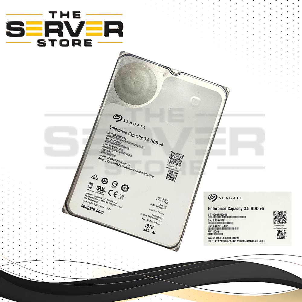 Seagate Exos X10 10TB 7.2K SAS 12GB 512e 3.5" HDD Hard Drive ST10000NM0096