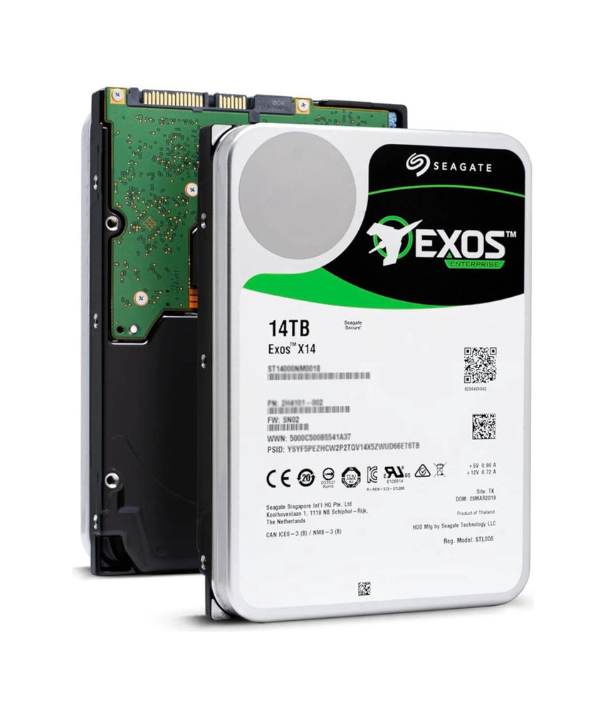 Seagate Exos X14 14TB SAS 12Gb/s 7200RPM 256MB Cache FastFormat (512e / 4Kn / SED) Enterprise 3.5-inch Internal Hard Drive - ST14000NM0288