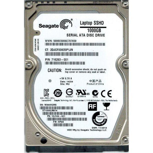 ST1000LM014 — Seagate 1TB 5400 RPM SATA 6.0Gb/s 2.5" Laptop SSHD