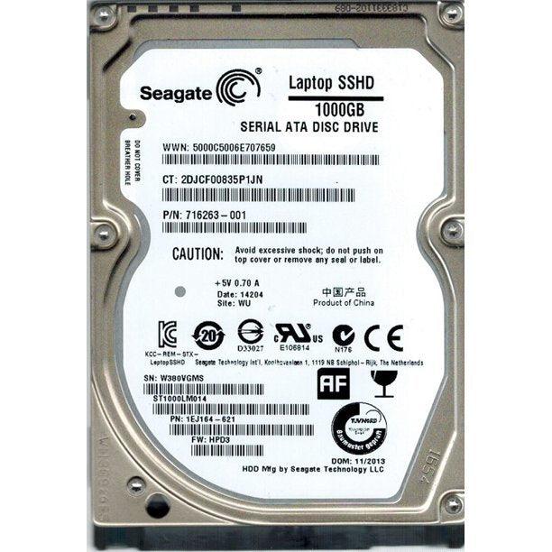 ST1000LM014 — Seagate 1TB 5400 RPM SATA 6.0Gb/s 2.5" Laptop SSHD
