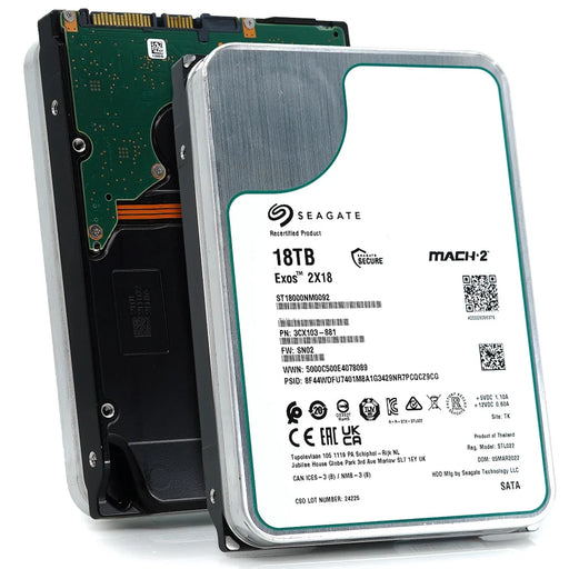 Seagate ST18000NM0092 Exos 2x18 18tb 7200rpm Sas-12gbps 256mb Buffer 3.5inch Mach.2 HDD | USED