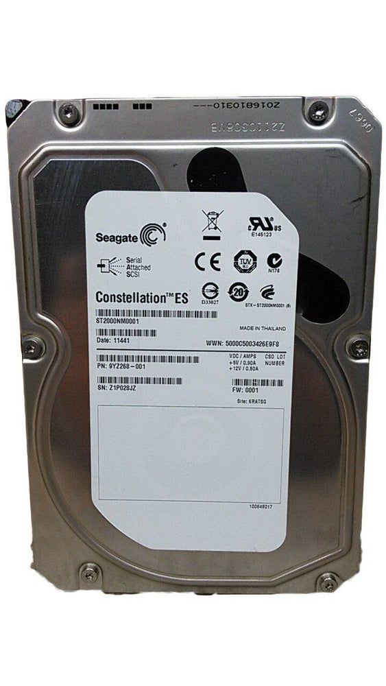 ST2000NM0001 — Seagate 2TB 7.2K SAS 6Gbps 3.5" Hard Drive