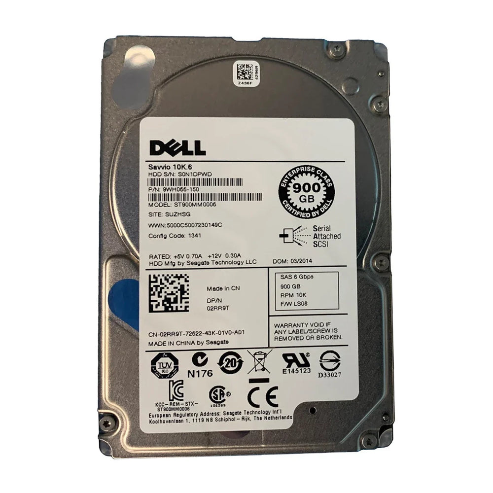 Seagate Savvio 10K.6 ST900MM0006 900GB 10K RPM SAS 6Gb/S 2.5inch HDD Dell OEM | USED
