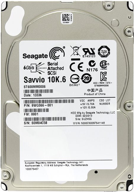 Seagate Savvio ST600MM0006 600GB 10K RPM SAS 6Gbps 2.5inch HDD Brand New Dell OEM | USED