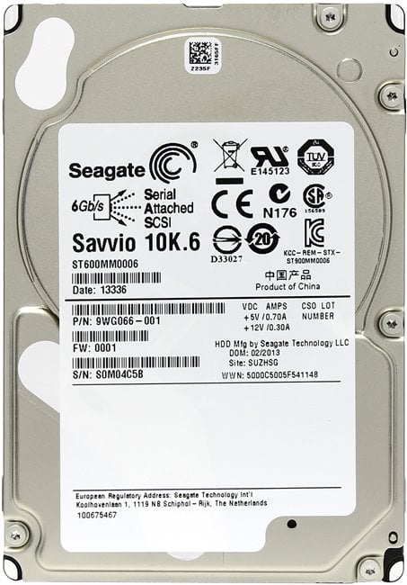 Seagate Savvio ST600MM0006 600GB 10K RPM SAS 6Gbps 2.5inch HDD Dell OEM | USED